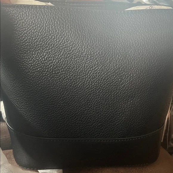 Calvin Klein Black Pebbled Leather Crossbody - Picture 2 of 6